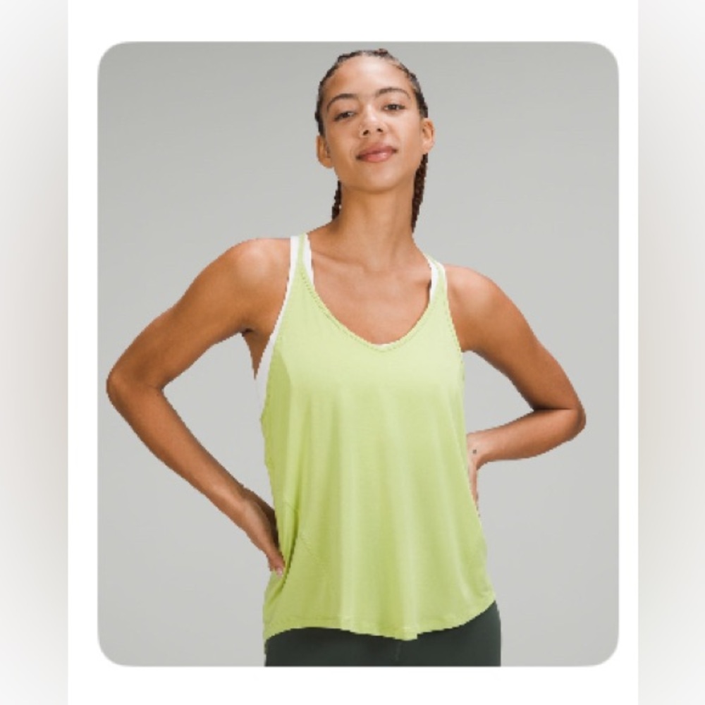 Lululemon Athletica Green Backless Camisole Tank